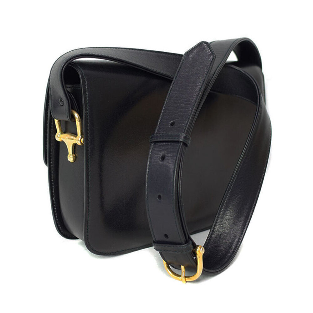Celine Leather Horse Carriage Shoulder Bag Black - Picture 2 of 9